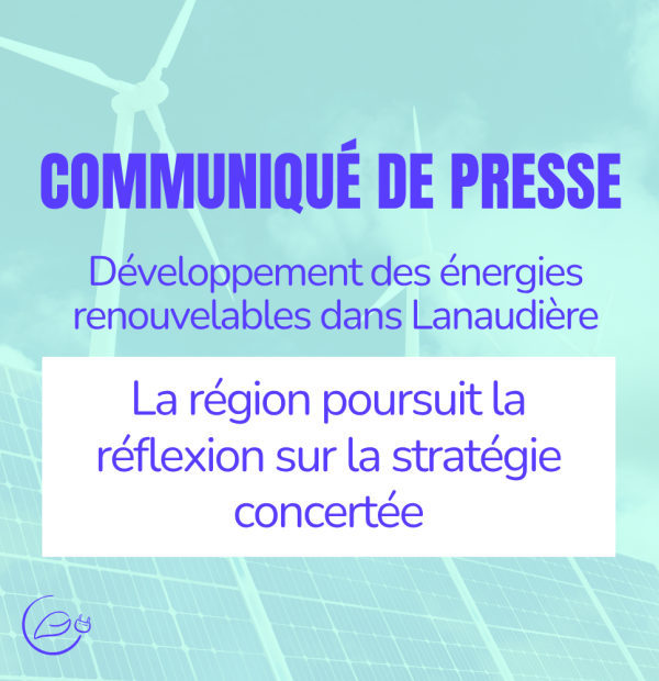 Développement des énergies renouvelables dans Lanaudière :  la région poursuit la réflexion sur la stratégie concertée