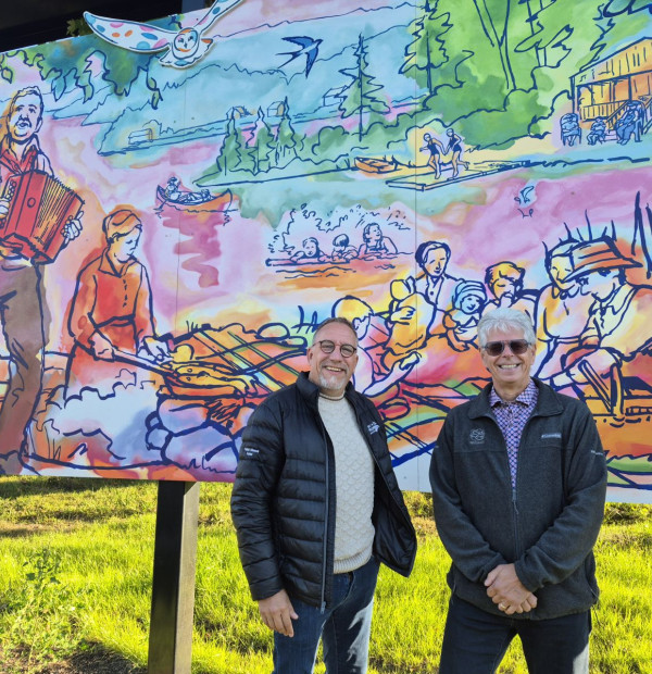 Une fresque magistrale pour raconter l'histoire de la municipalité de Saint-Calixte