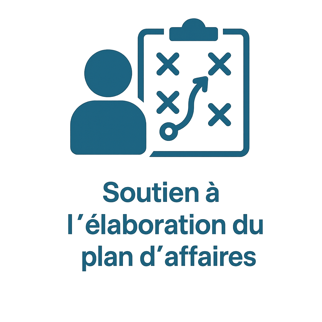 Soutien à l’élaboration du plan d’affaires : Nous vous aidons à définir une stratégie claire et solide pour le succès de votre entreprise.